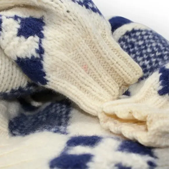 XS/S Yacht Rock Wool Cardigan Sweater Nautical Flags MarshLanding Shetland - Picture 6 of 12